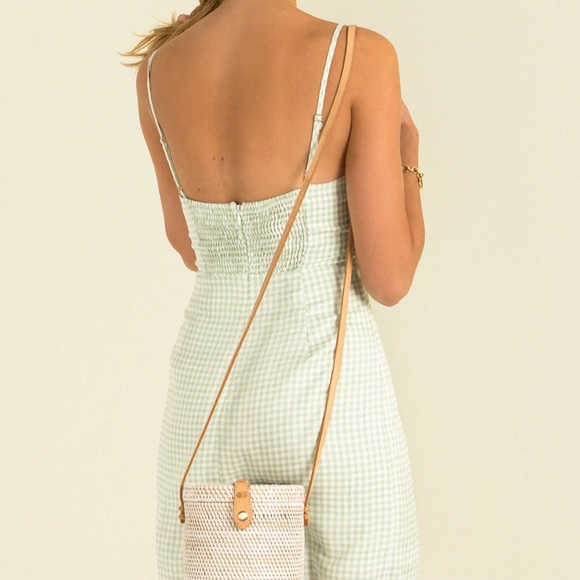 Sundae Muse Green Gingham Dress - Picture 3 of 5